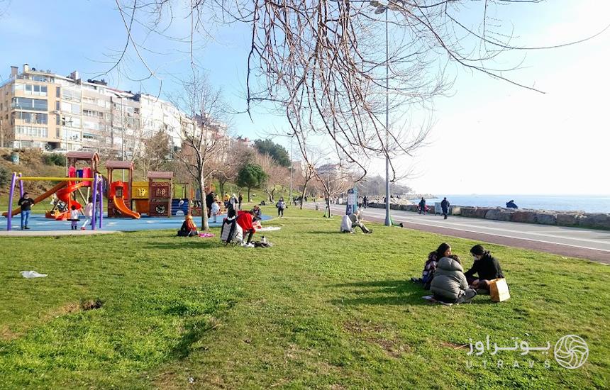 مسیر پباده‌روی پارک ساحلی مودا استانبول 